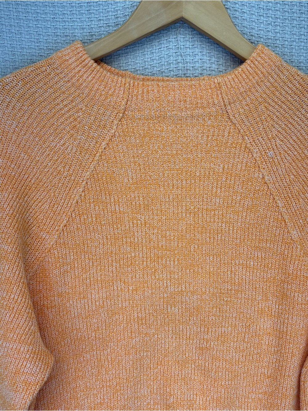 Free People Too Good Pullover Sweater Small Orange Zest Boho Spring Cottagecore - Picture 2 of 9